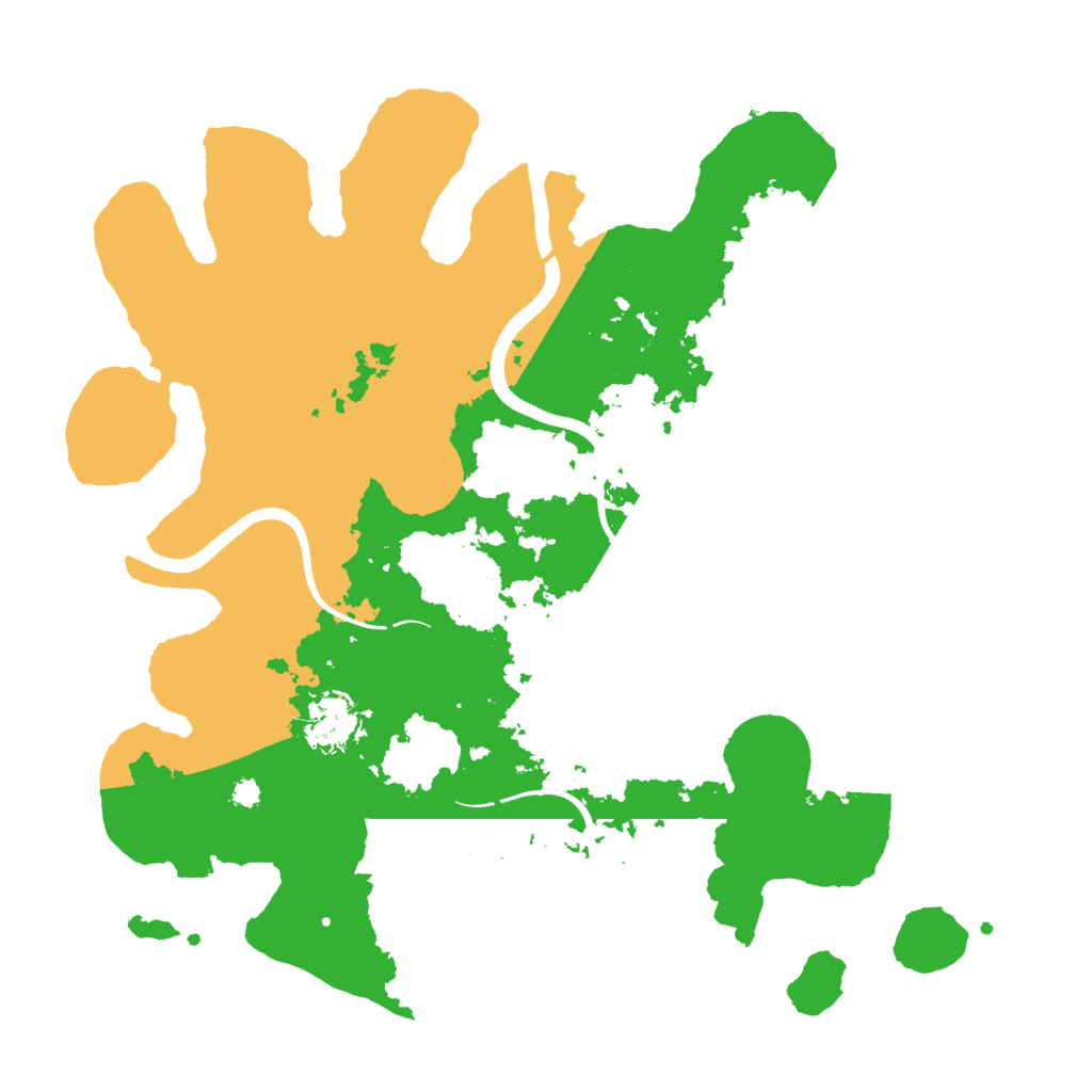 Biome Rust Map: Procedural Map, Size: 3500, Seed: 1994021193