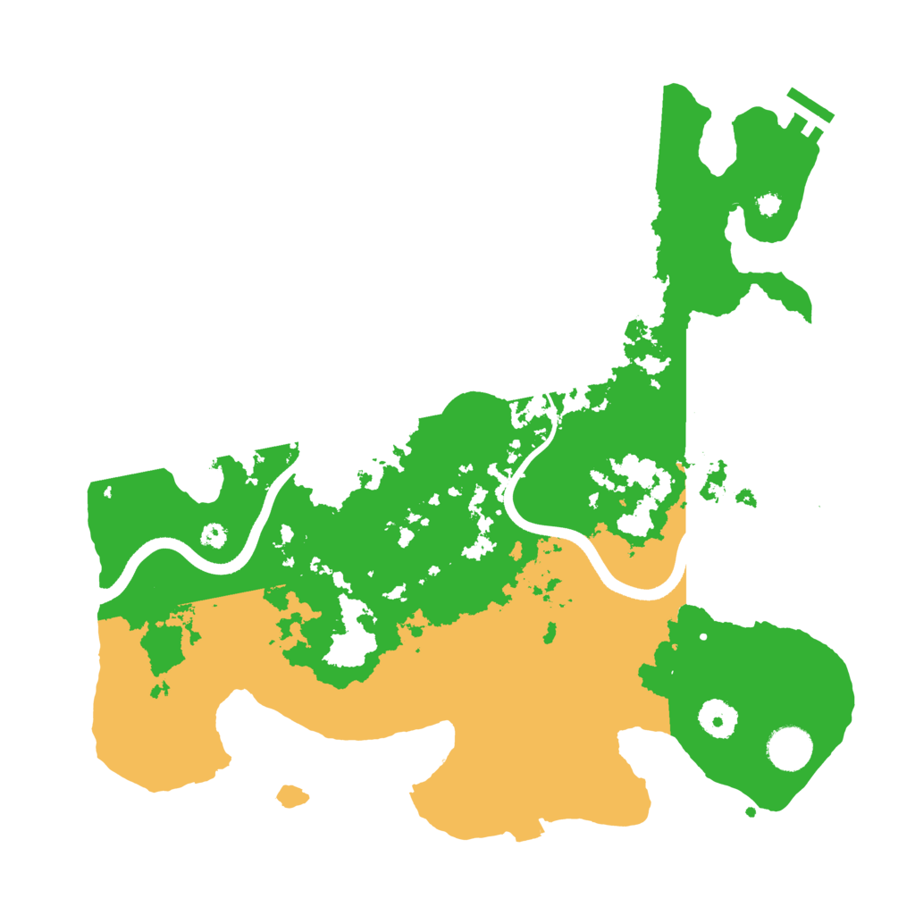 Biome Rust Map: Procedural Map, Size: 3600, Seed: 999768038