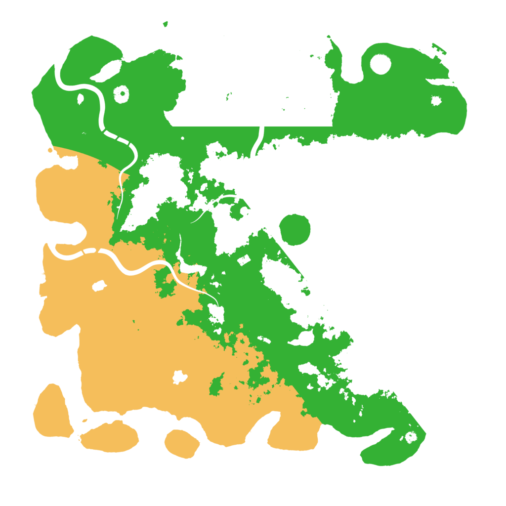 Biome Rust Map: Procedural Map, Size: 4500, Seed: 1624602205