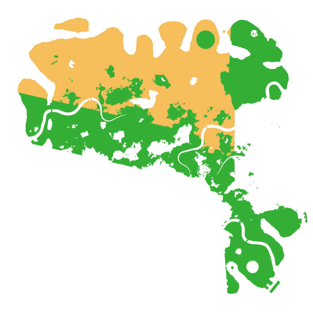 Biome Rust Map: Procedural Map, Size: 4500, Seed: 1730430134