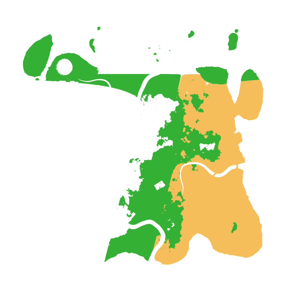 Biome Rust Map: Procedural Map, Size: 3250, Seed: 984101565