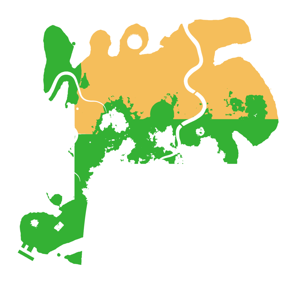 Biome Rust Map: Procedural Map, Size: 3500, Seed: 1869980412