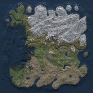 Thumbnail Rust Map: Procedural Map, Size: 5000, Seed: 4032026, 17 Monuments