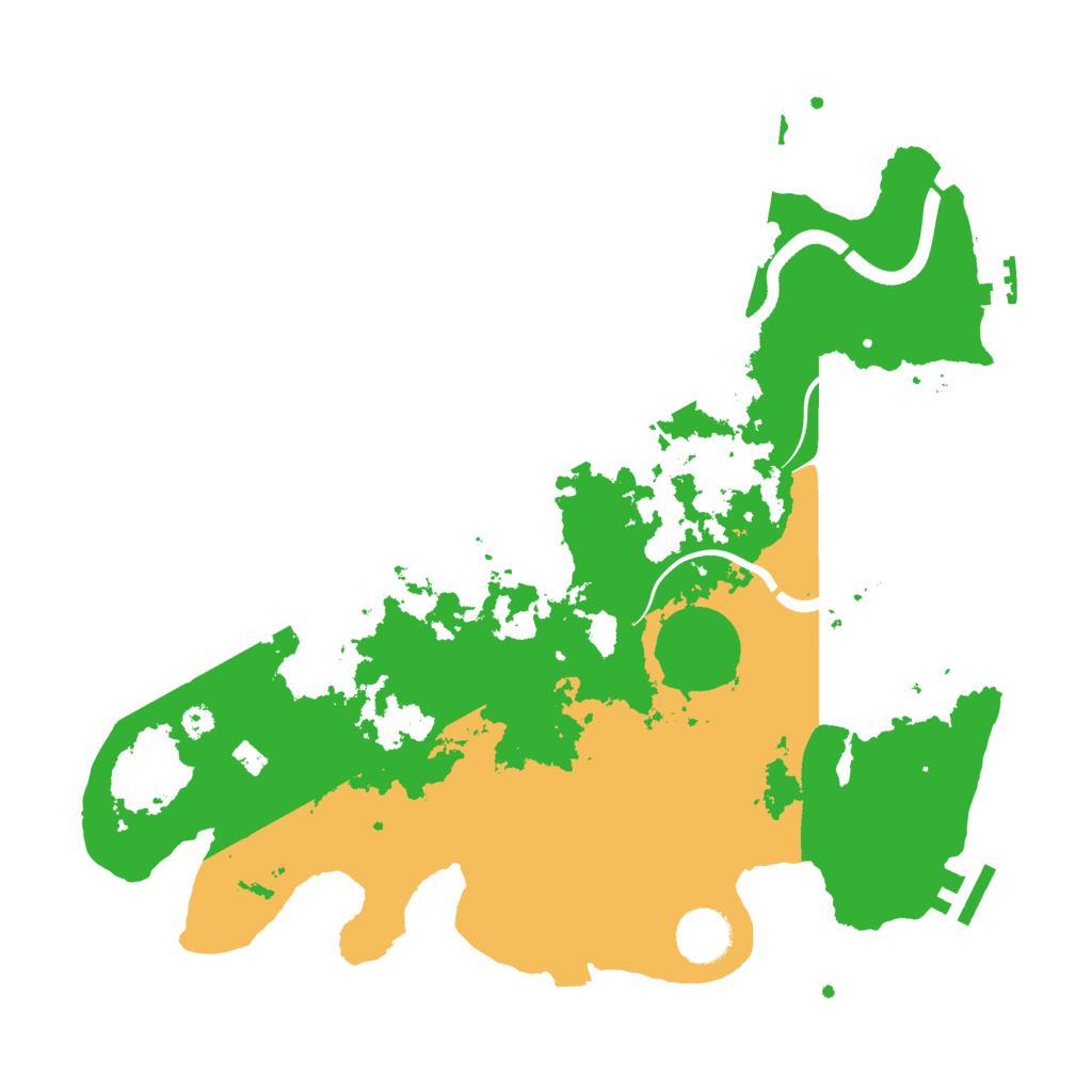 Biome Rust Map: Procedural Map, Size: 3500, Seed: 323262514