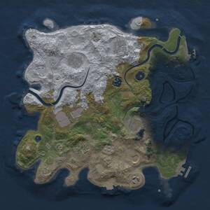 Thumbnail Rust Map: Procedural Map, Size: 3500, Seed: 323262514, 15 Monuments