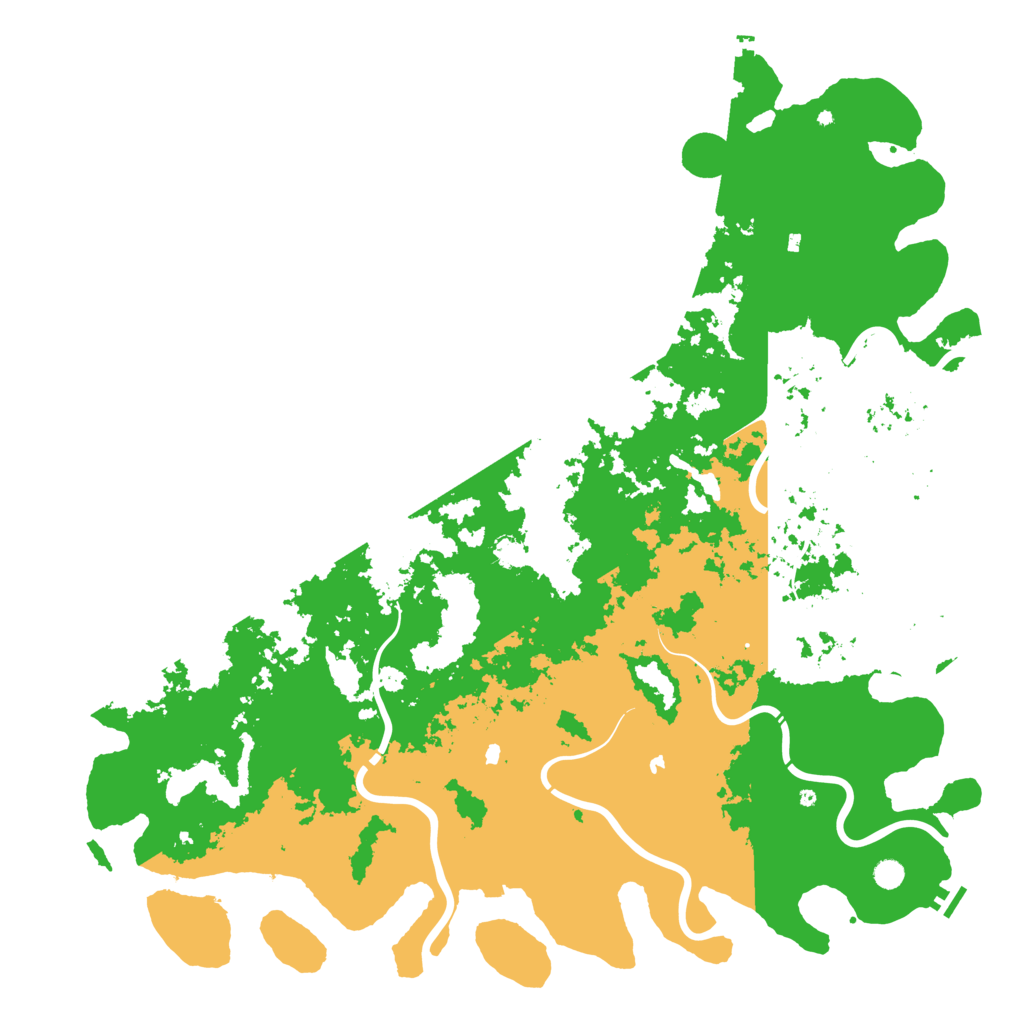 Biome Rust Map: Procedural Map, Size: 6000, Seed: 45453287