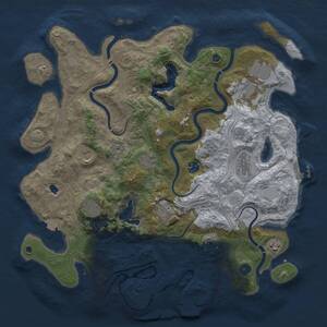 Thumbnail Rust Map: Procedural Map, Size: 4250, Seed: 1289664274, 15 Monuments