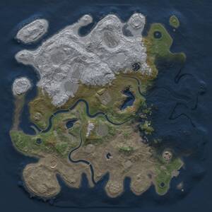 Thumbnail Rust Map: Procedural Map, Size: 4000, Seed: 75674, 16 Monuments
