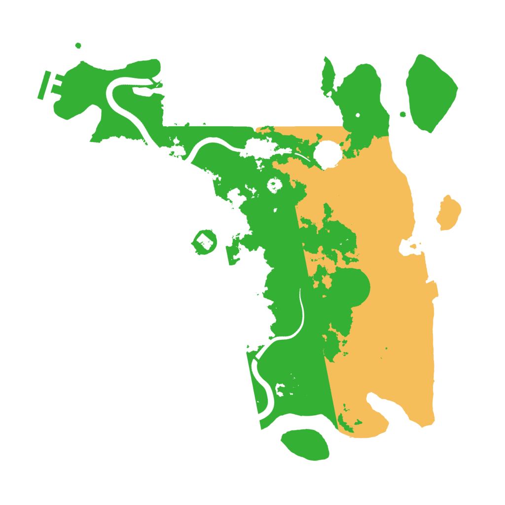 Biome Rust Map: Procedural Map, Size: 3500, Seed: 42067