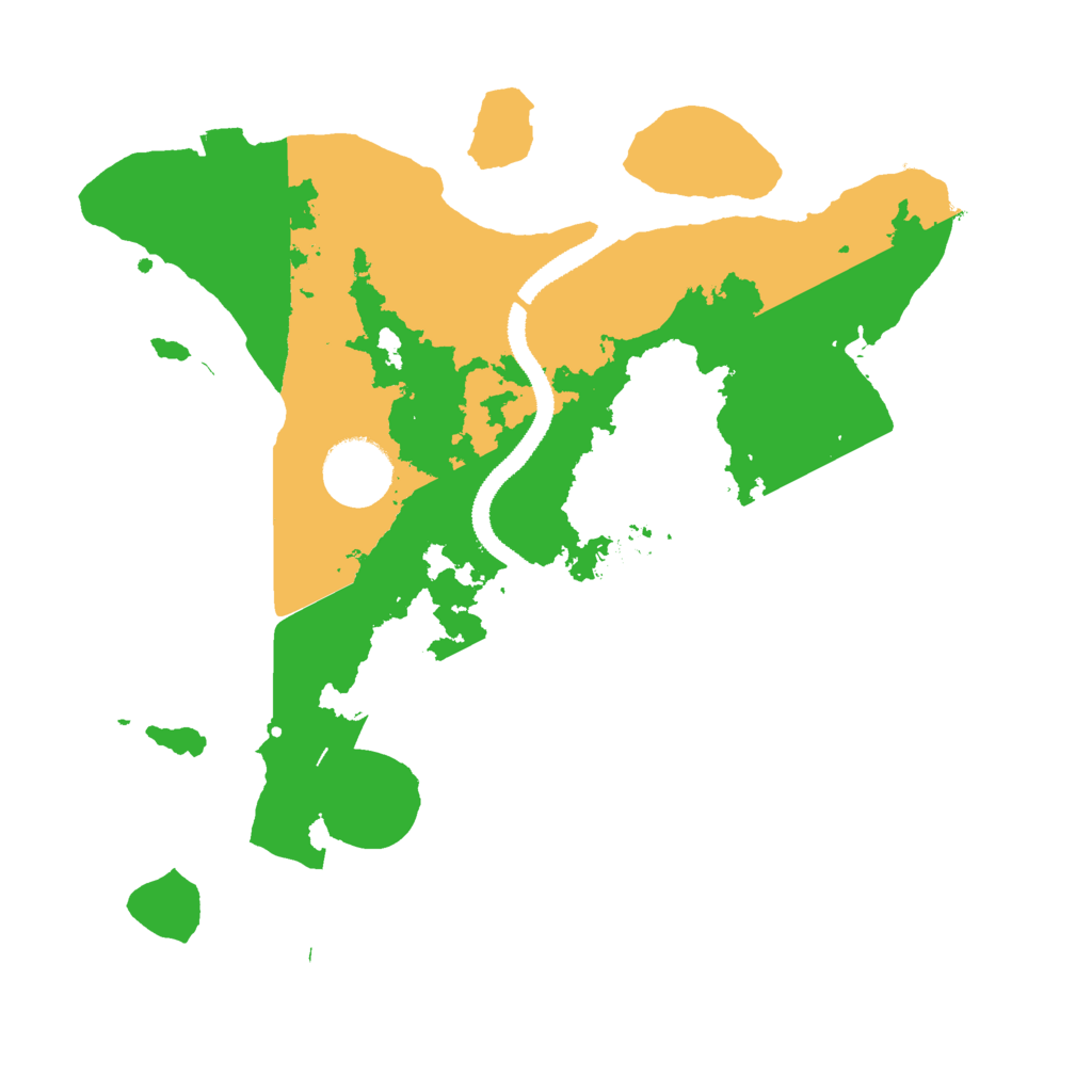 Biome Rust Map: Procedural Map, Size: 3000, Seed: 2057702163