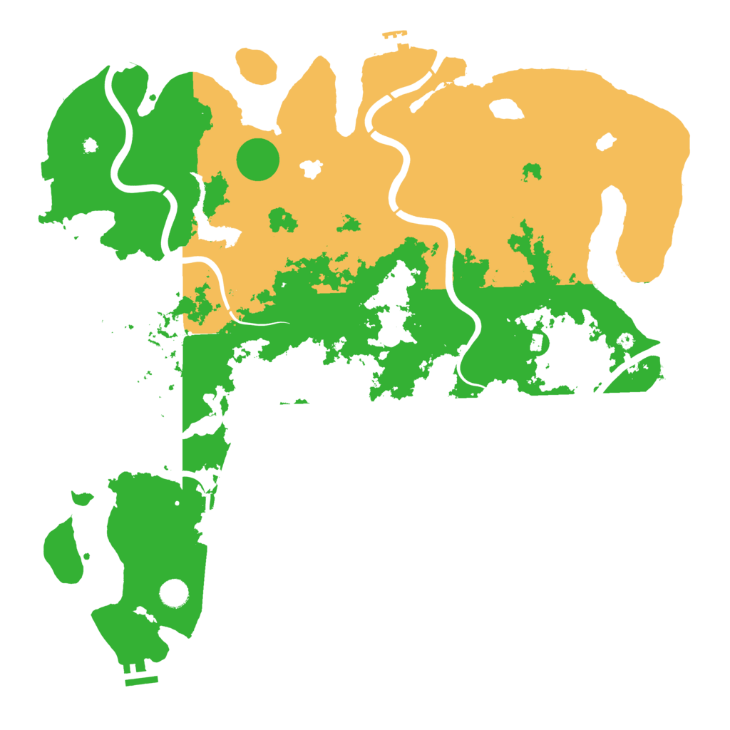Biome Rust Map: Procedural Map, Size: 4500, Seed: 343643955
