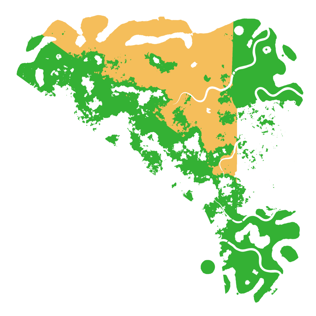 Biome Rust Map: Procedural Map, Size: 6000, Seed: 64656565