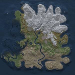 Thumbnail Rust Map: Procedural Map, Size: 3900, Seed: 1788487232, 17 Monuments