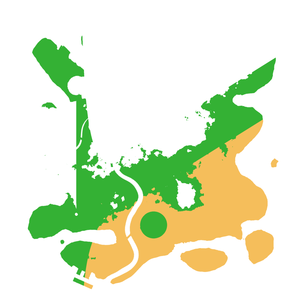 Biome Rust Map: Procedural Map, Size: 3000, Seed: 2074100225