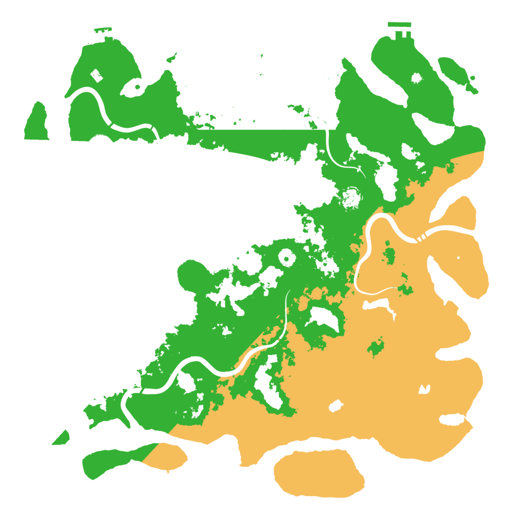 Biome Rust Map: Procedural Map, Size: 4500, Seed: 1602198887