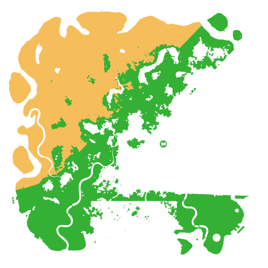 Biome Rust Map: Procedural Map, Size: 6000, Seed: 463465788