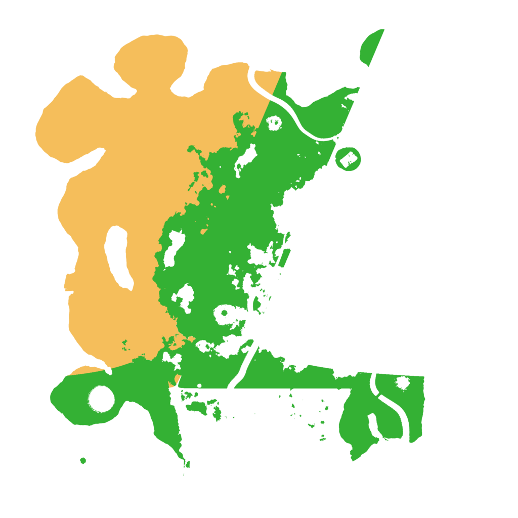 Biome Rust Map: Procedural Map, Size: 3500, Seed: 648268