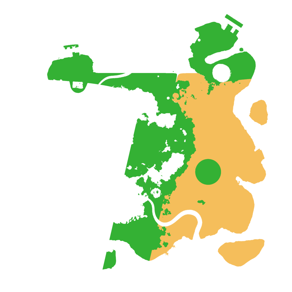 Biome Rust Map: Procedural Map, Size: 3000, Seed: 951387123