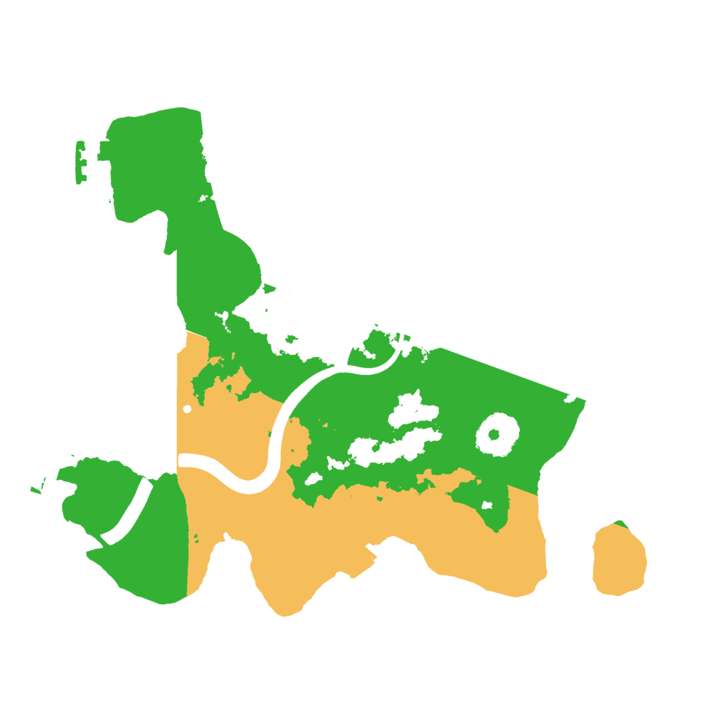 Biome Rust Map: Procedural Map, Size: 2500, Seed: 1106870228