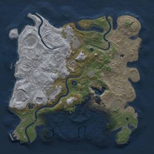 Thumbnail Rust Map: Procedural Map, Size: 4250, Seed: 1665467658, 17 Monuments