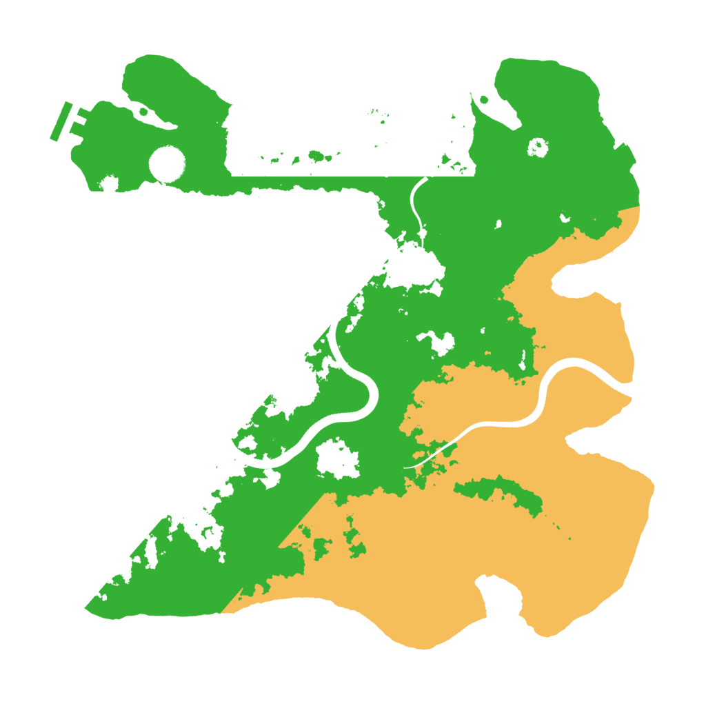 Biome Rust Map: Procedural Map, Size: 3500, Seed: 746586378