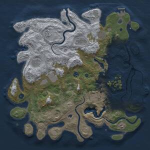 Thumbnail Rust Map: Procedural Map, Size: 4250, Seed: 1175045229, 16 Monuments