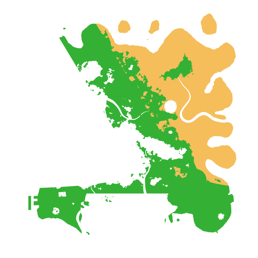 Biome Rust Map: Procedural Map, Size: 3700, Seed: 1689118901