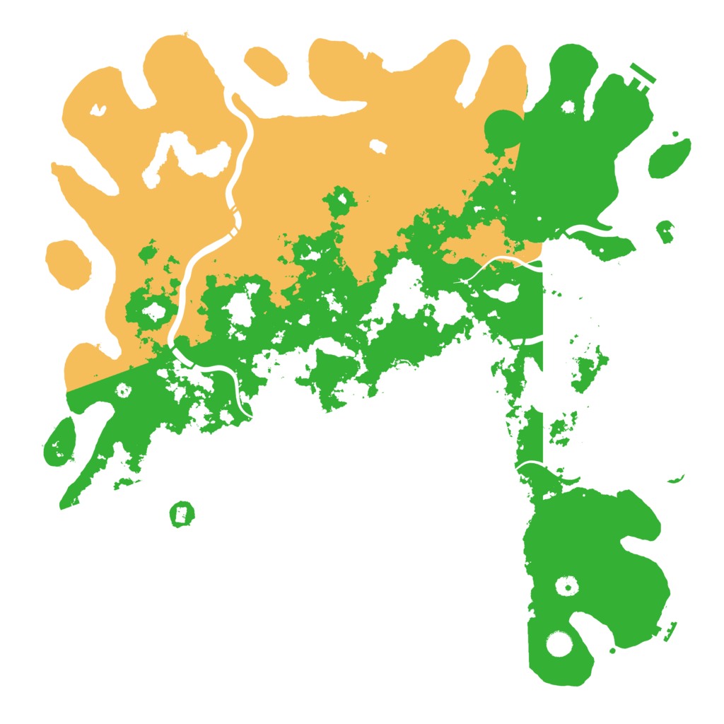 Biome Rust Map: Procedural Map, Size: 5000, Seed: 115211