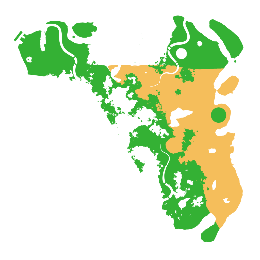 Biome Rust Map: Procedural Map, Size: 4500, Seed: 1824960306