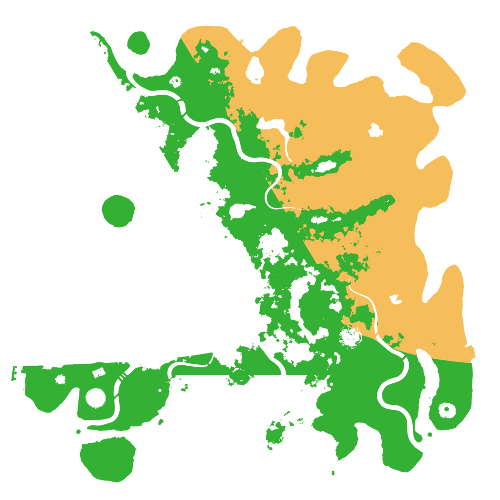 Biome Rust Map: Procedural Map, Size: 4500, Seed: 120378997