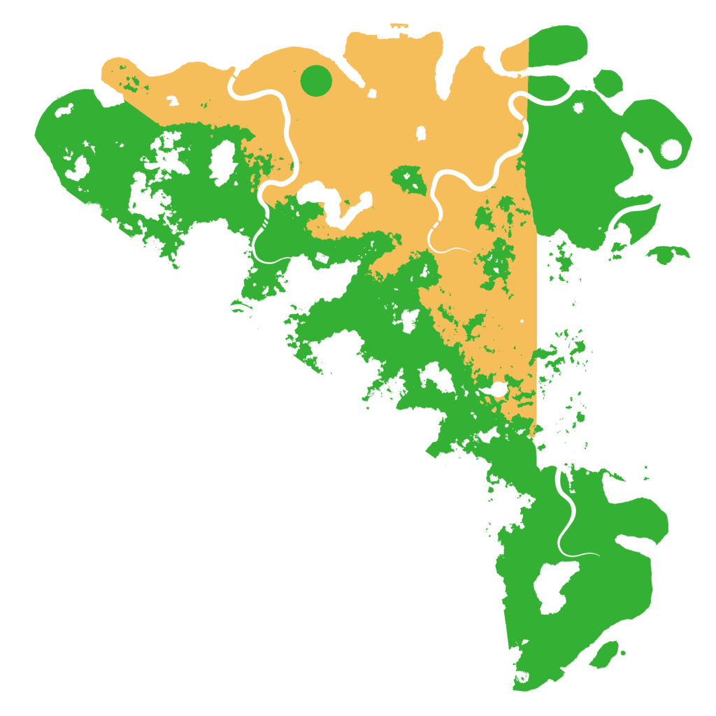 Biome Rust Map: Procedural Map, Size: 6000, Seed: 483225