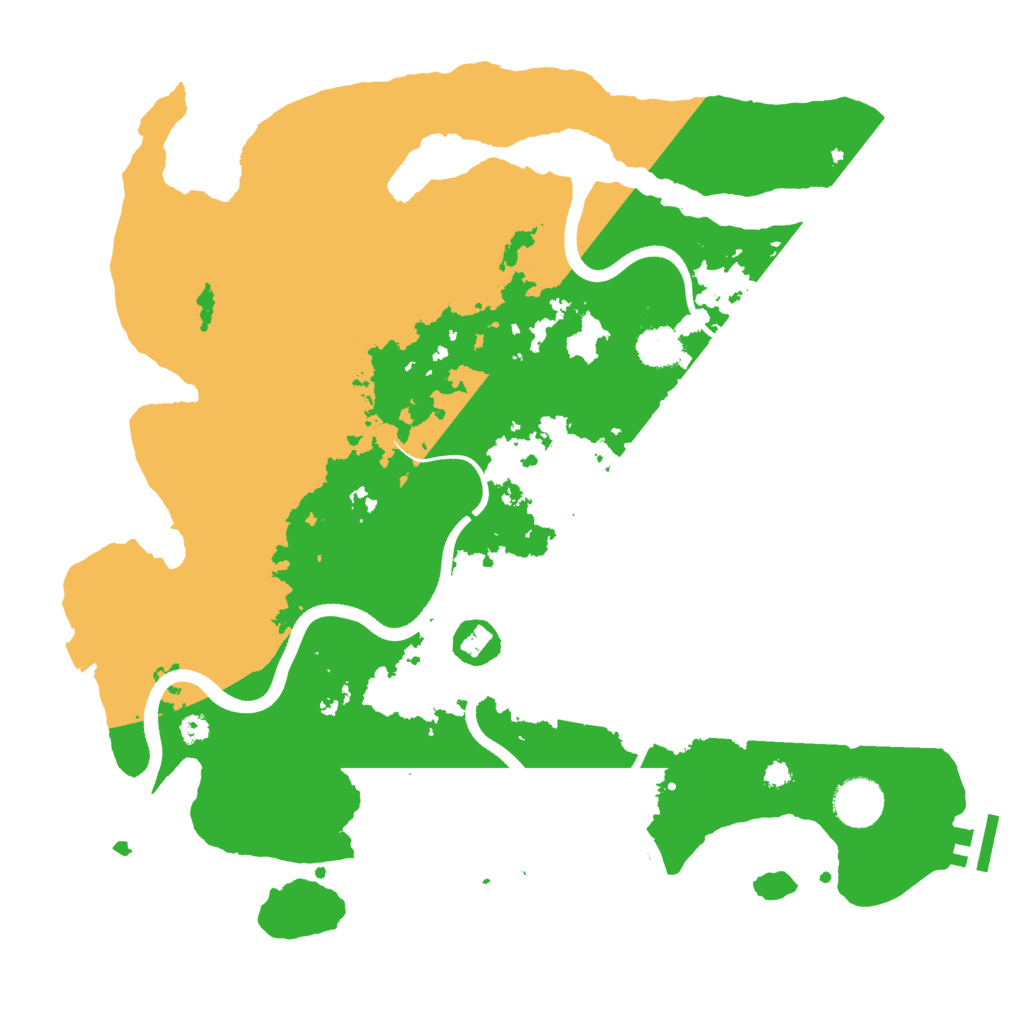 Biome Rust Map: Procedural Map, Size: 3600, Seed: 22353