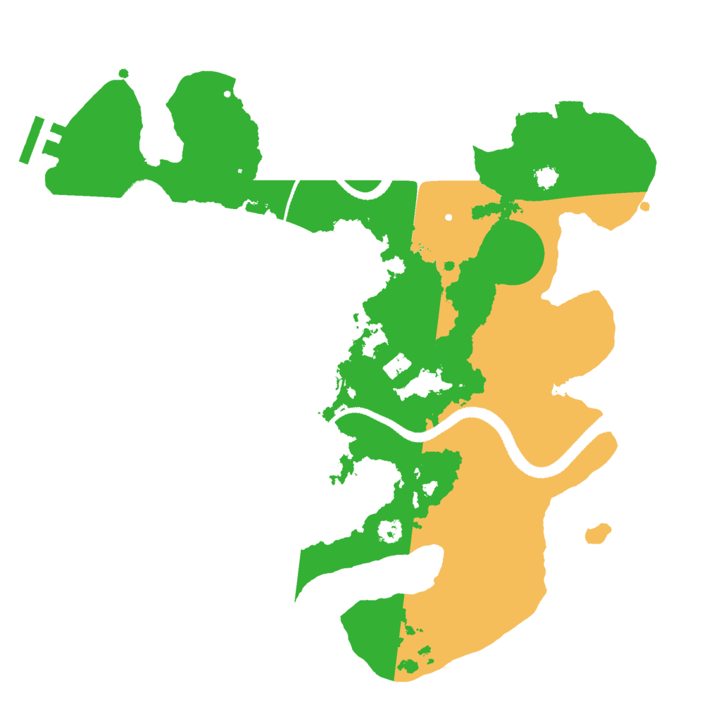 Biome Rust Map: Procedural Map, Size: 3000, Seed: 443236227