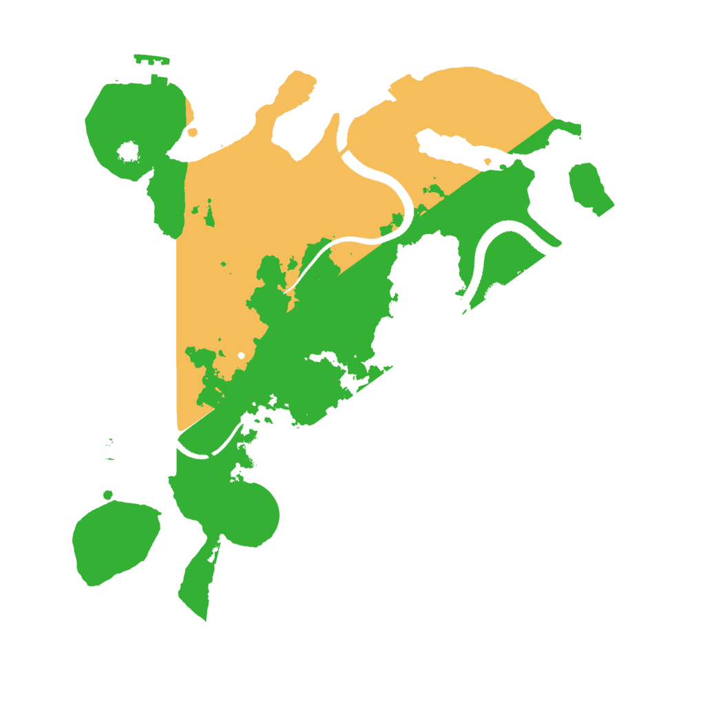 Biome Rust Map: Procedural Map, Size: 3000, Seed: 1591117625