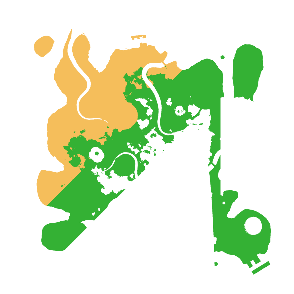 Biome Rust Map: Procedural Map, Size: 3000, Seed: 373618712
