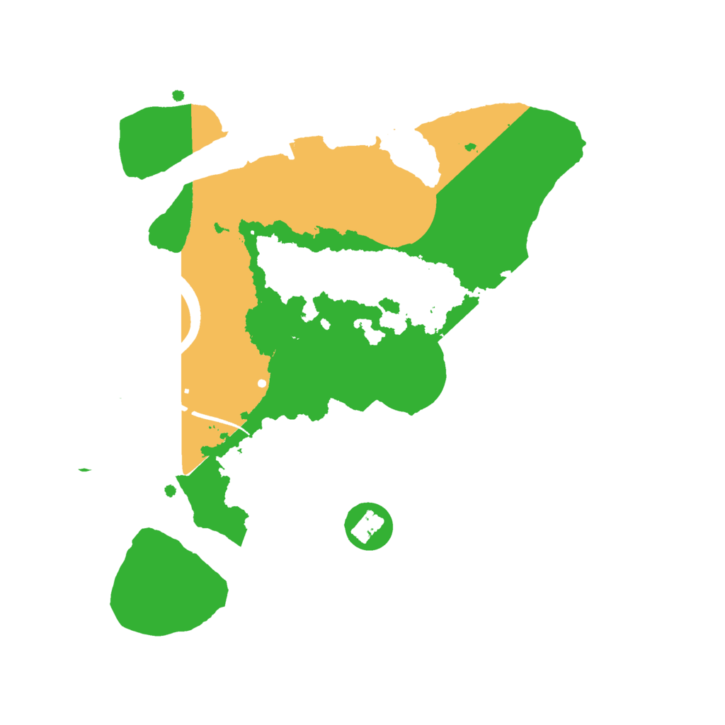 Biome Rust Map: Procedural Map, Size: 2500, Seed: 1275850598