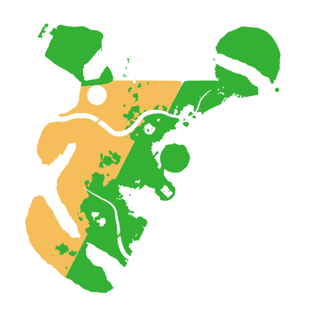 Biome Rust Map: Procedural Map, Size: 3000, Seed: 423705508