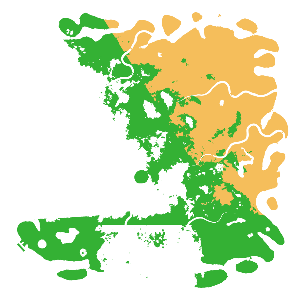 Biome Rust Map: Procedural Map, Size: 6000, Seed: 1369322511