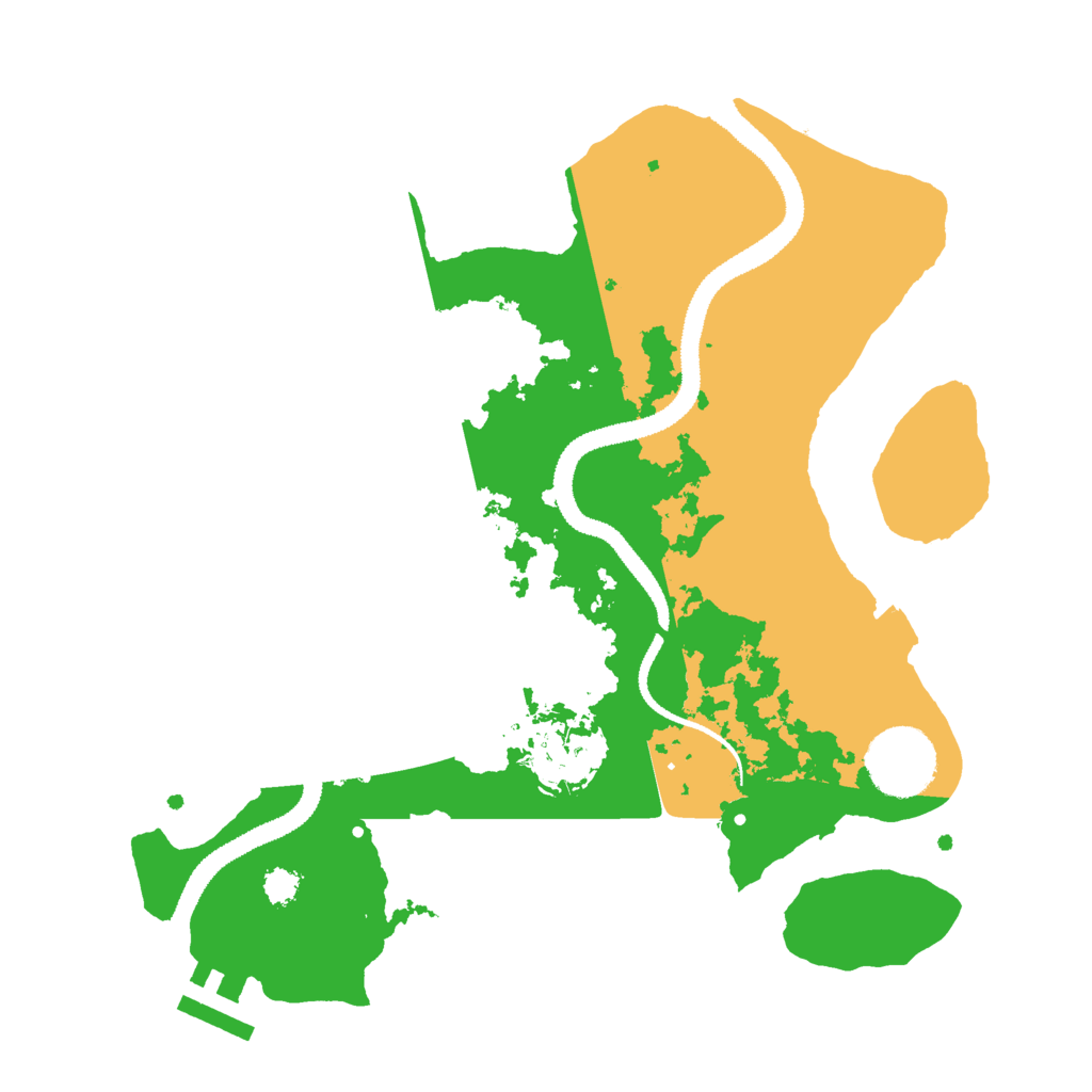 Biome Rust Map: Procedural Map, Size: 2800, Seed: 153330177