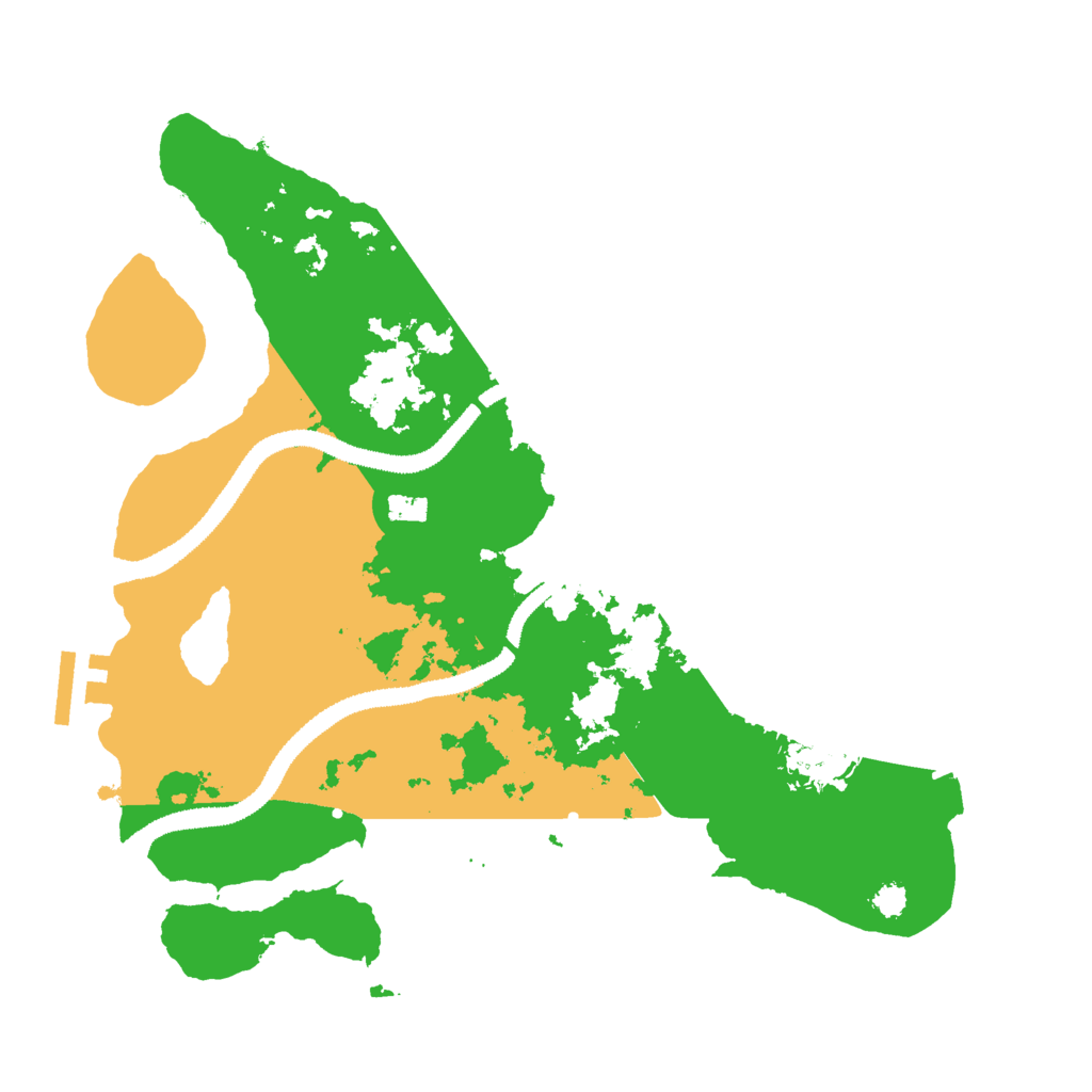 Biome Rust Map: Procedural Map, Size: 3000, Seed: 1240019754