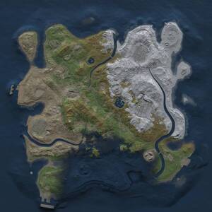 Thumbnail Rust Map: Procedural Map, Size: 3250, Seed: 187376005, 14 Monuments