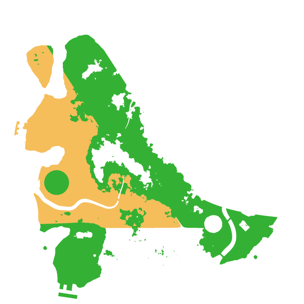 Biome Rust Map: Procedural Map, Size: 3250, Seed: 187376005
