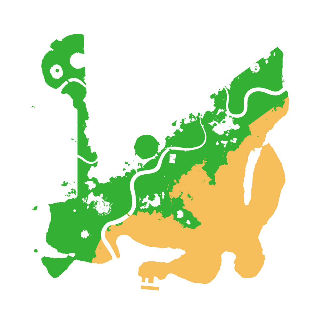 Biome Rust Map: Procedural Map, Size: 3500, Seed: 4280517