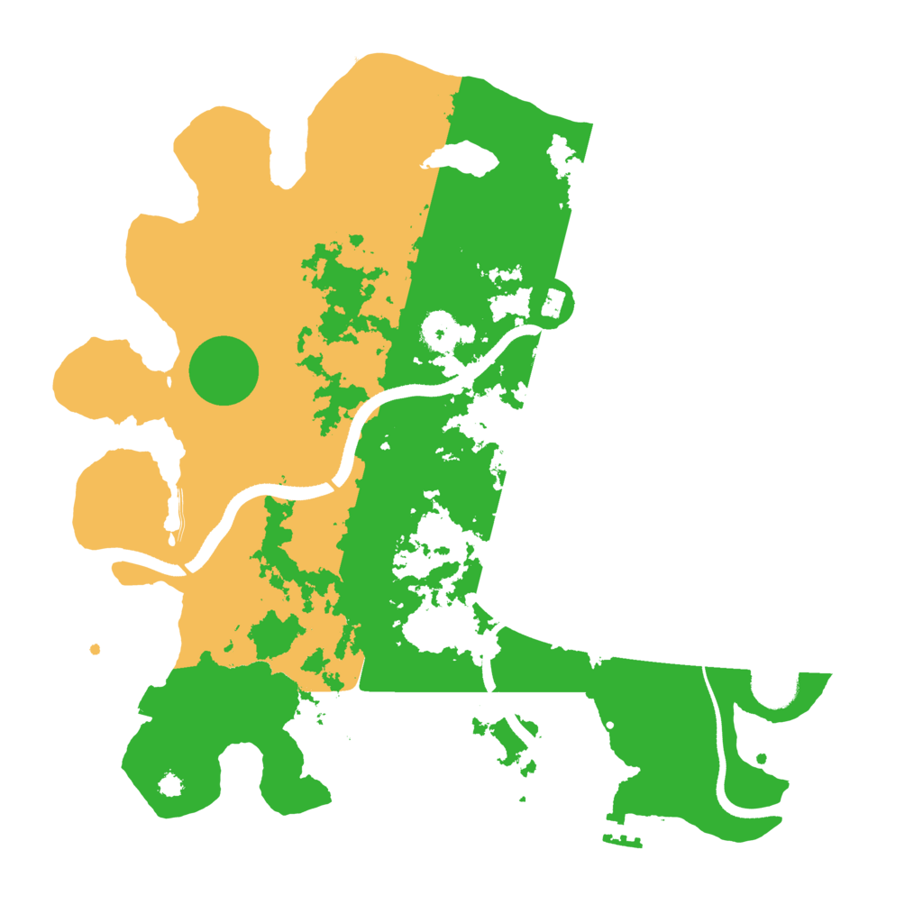 Biome Rust Map: Procedural Map, Size: 3500, Seed: 593785823
