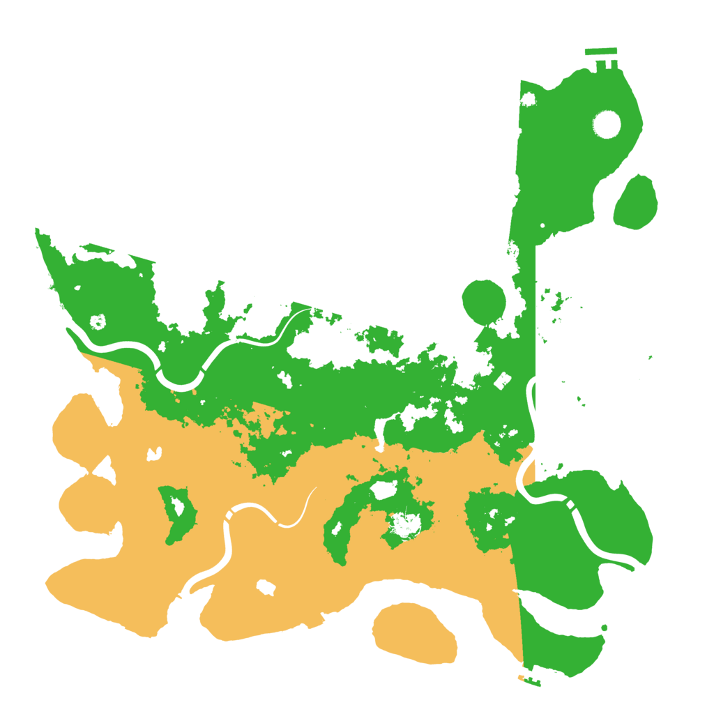 Biome Rust Map: Procedural Map, Size: 4500, Seed: 2021802775