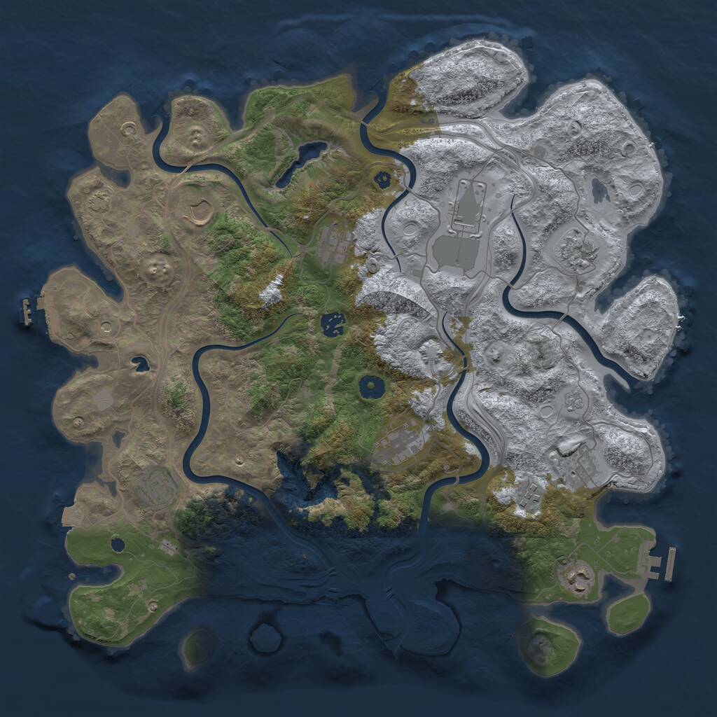 Rust Map: Procedural Map, Size: 4250, Seed: 1586685660, 16 Monuments