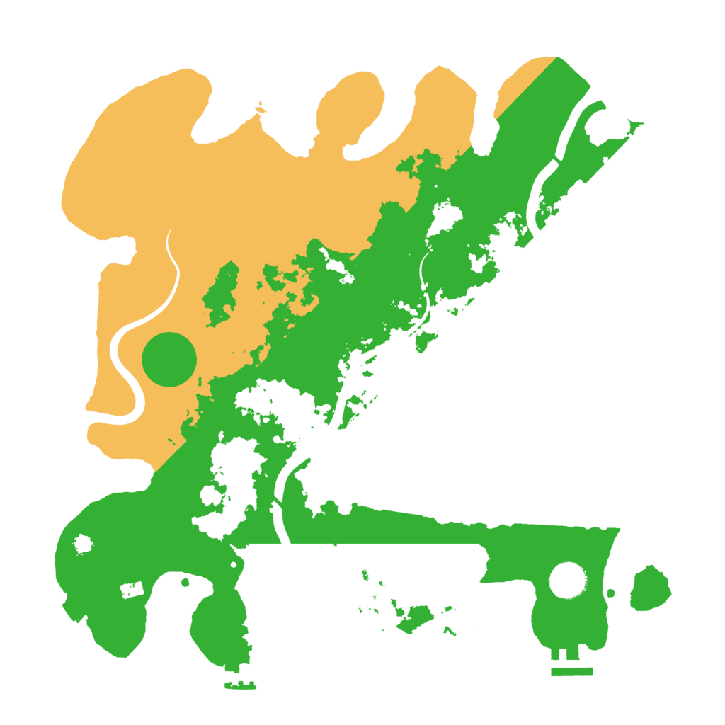Biome Rust Map: Procedural Map, Size: 3500, Seed: 1449881993