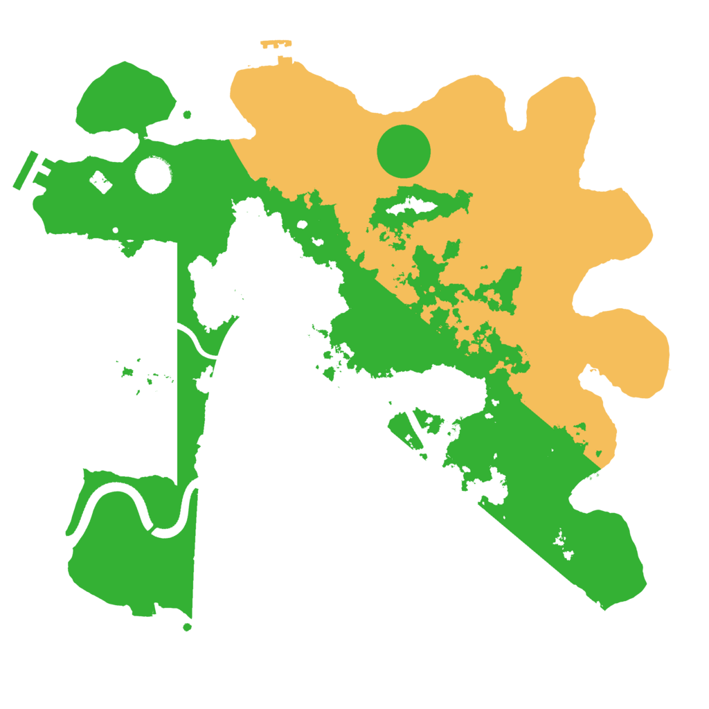 Biome Rust Map: Procedural Map, Size: 3500, Seed: 1028784661