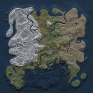 Thumbnail Rust Map: Procedural Map, Size: 4250, Seed: 633261063, 17 Monuments