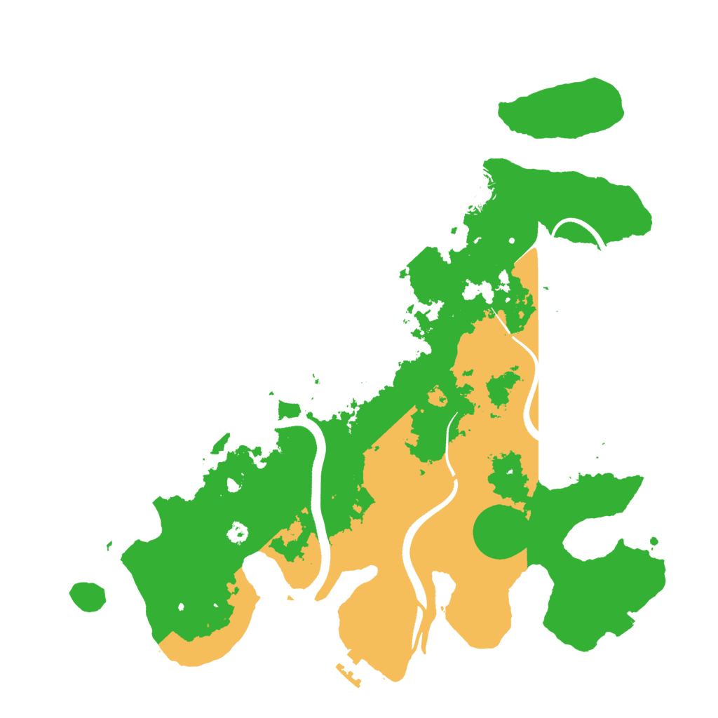 Biome Rust Map: Procedural Map, Size: 3500, Seed: 438335179